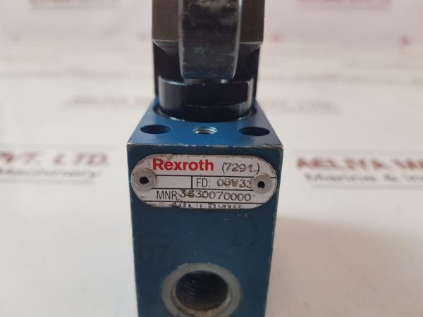 REXROTH 3630070000 PNEUMATIC DIRECTIONAL VALVE WITH ROLLER LEVER