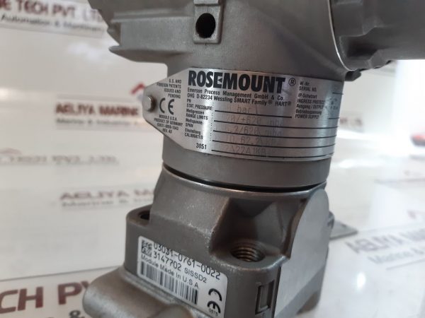 ROSEMOUNT EMERSON 3051/3001 PRESSURE TRANSMITTER