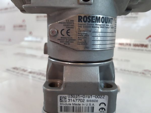 ROSEMOUNT EMERSON 3051/3001 PRESSURE TRANSMITTER