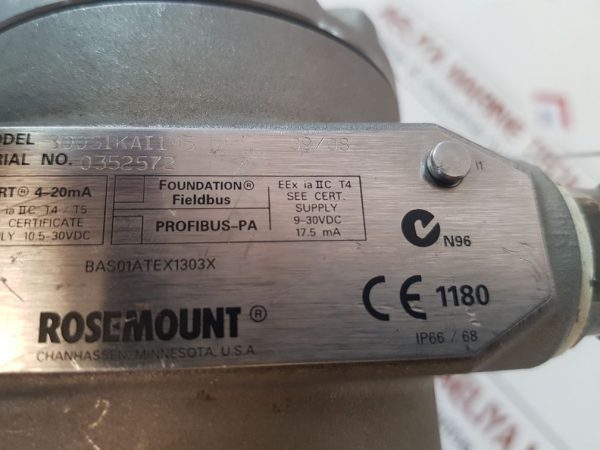 ROSEMOUNT 300S1KAI1M5 PRESSURE TRANSMITTER