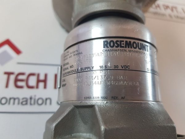 ROSEMOUNT 300S1KAI1M5 PRESSURE TRANSMITTER