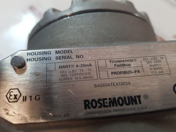 ROSEMOUNT 300S1KAI1M5 PRESSURE TRANSMITTER