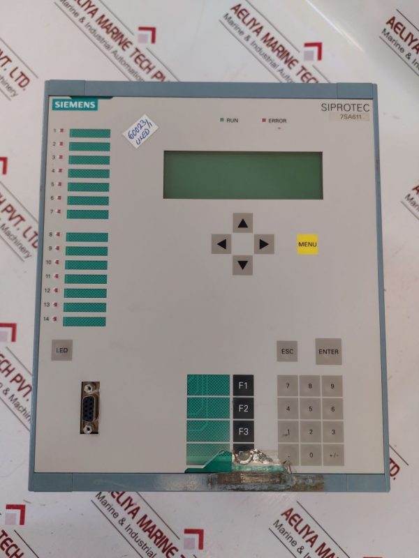 SIEMENS SIPROTEC 7SA6111-5AB92-0PP4/FF DISTANCE PROTECTION RELAY