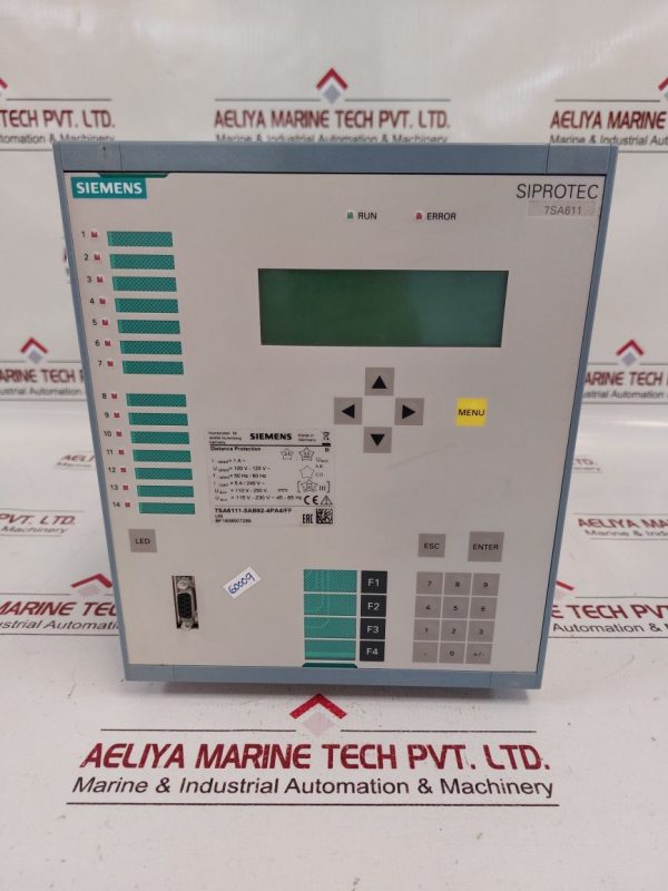 SIEMENS SIPROTEC 7SA6111-5AB92-4PA4/FF DISTANCE PROTECTION RELAY