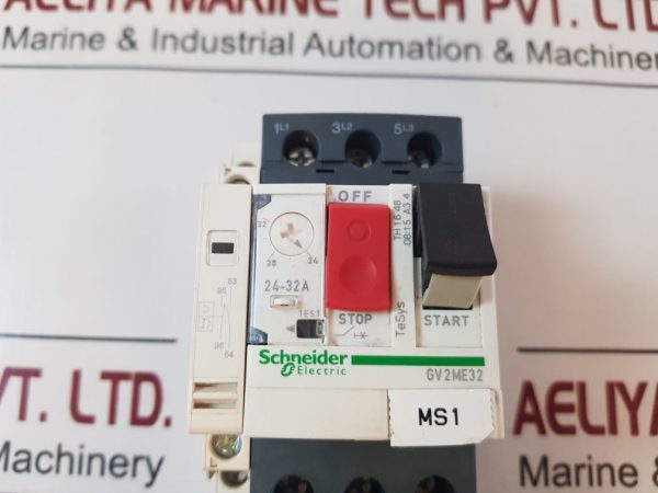 SCHNEIDER ELECTRIC TELEMECANIQUE GV2ME32 MOTOR PROTECTION CIRCUIT BREAKER LC1D12 BD WITH CONTACTOR