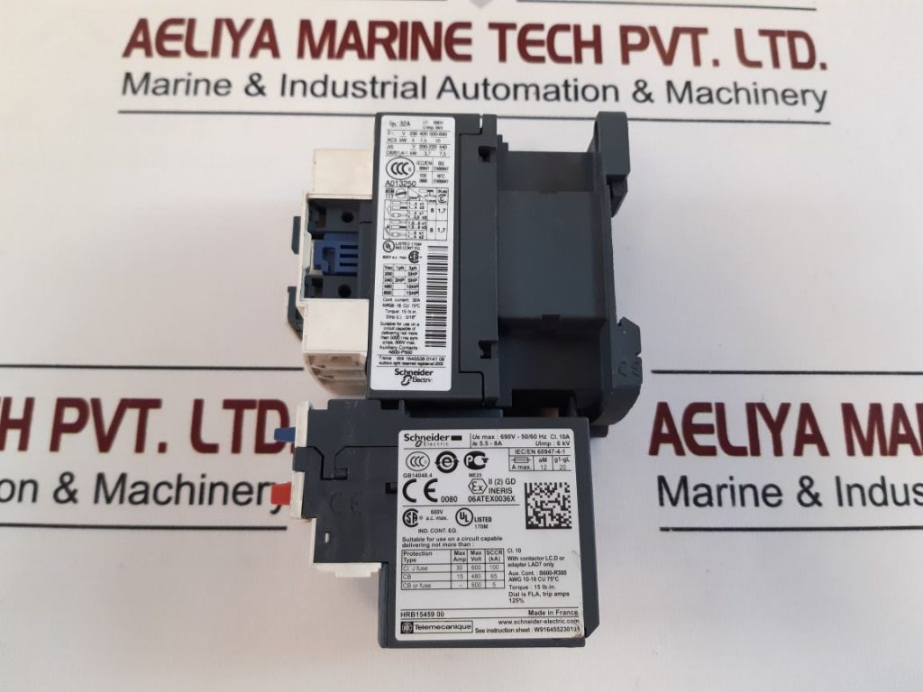 SCHNEIDER ELECTRIC TELEMECANIQUE LRD12 THERMAL OVERLOAD RELAY WITH CONTACTOR LC1D18 Aeliya Marine