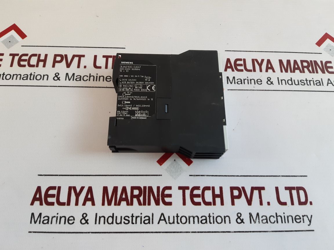 SIEMENS 3UN2100-0AN7 THERMISTOR MOTOR PROTECTION TRIPPING UNIT