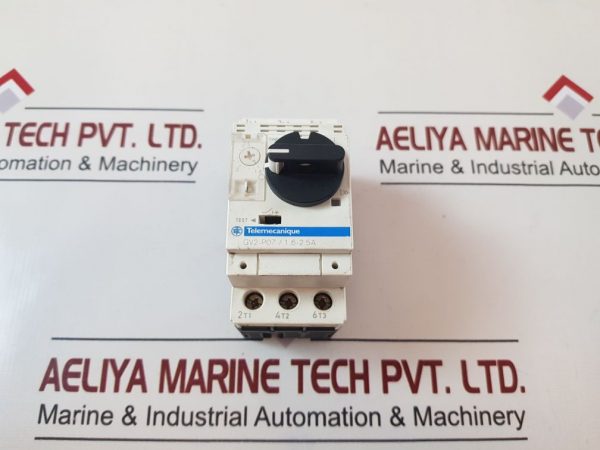 TELEMECANIQUE SCHNEIDER ELECTRIC GV2-P07/1.6-2.5A MANUAL MOTOR CONTROLLER