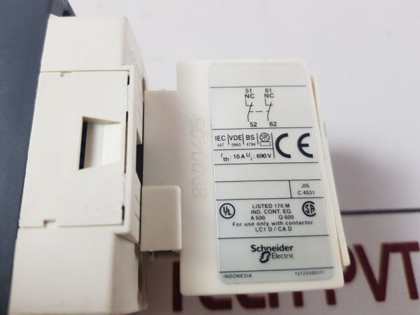 TELEMECANIQUE SCHNEIDER ELECTRIC LC1D09 CONTACTOR WITH AUXILIARY CONTACT