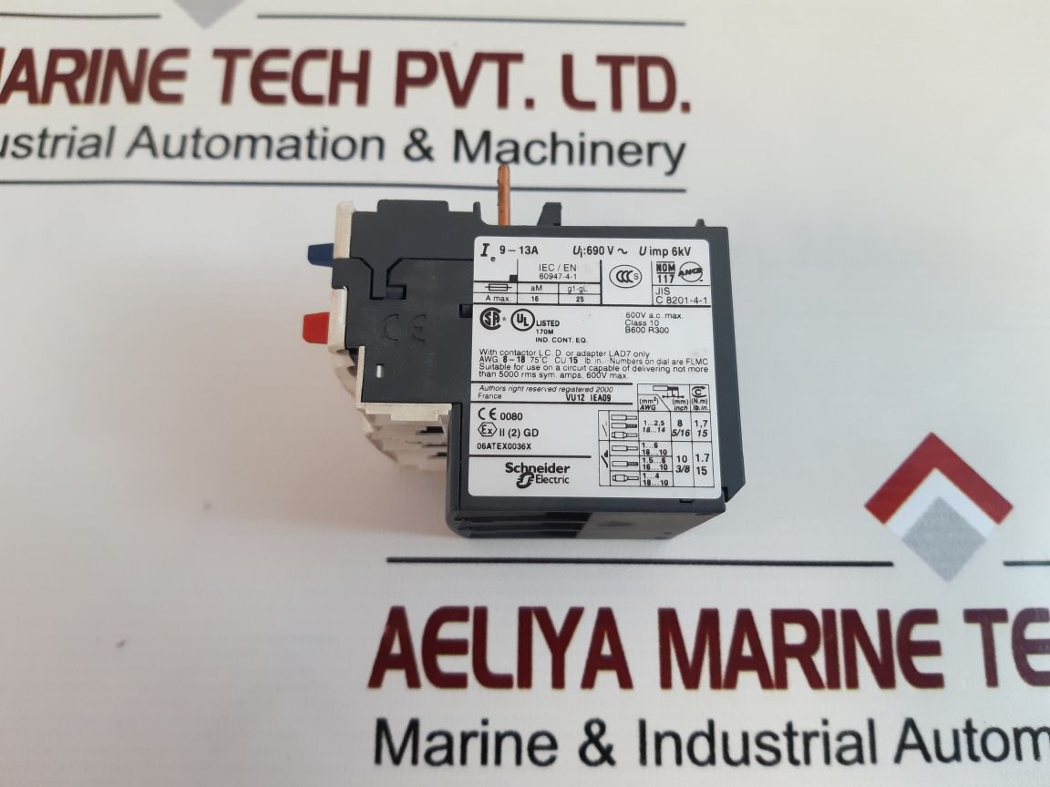 TELEMECANIQUE SCHNEIDER ELECTRIC LRD 16 THERMAL OVERLOAD RELAY 690V