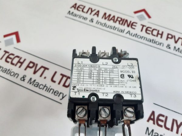 TYCO ELECTRONICS MODEL 93 CONTACTOR