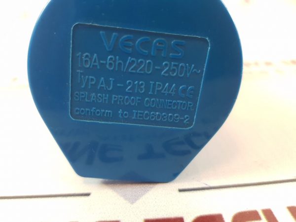 VECAS AJ-213 SPLASH PROOF CONNECTOR