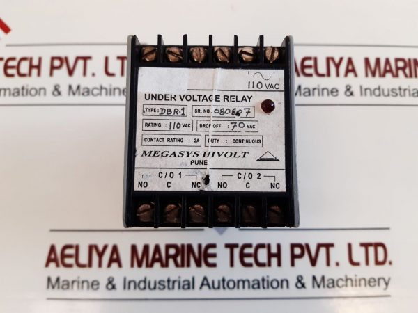 AMEGASYS HIVOLT DBR-1 UNDER VOLTAGE RELAY