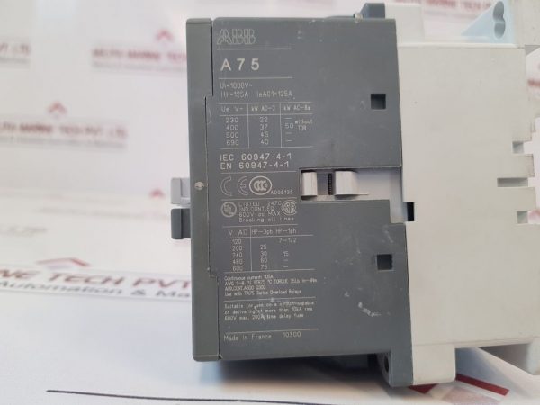 Abb A75-30 Contactor 110-120v 60hz