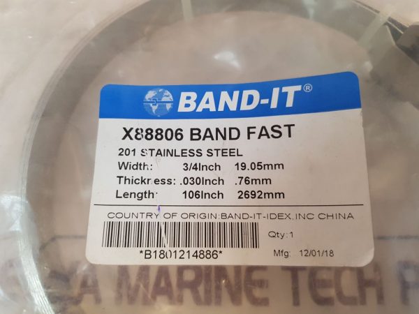 BAND-IT X88806 201 STAINLESS STEEL BAND FAST