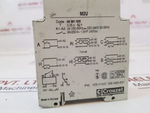 CROUZET M2U MULTIFUNCTION TIMER RELAY