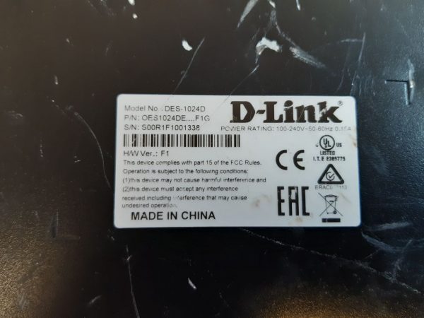 D-LINK DES-1024D ETHERNET SWITCH