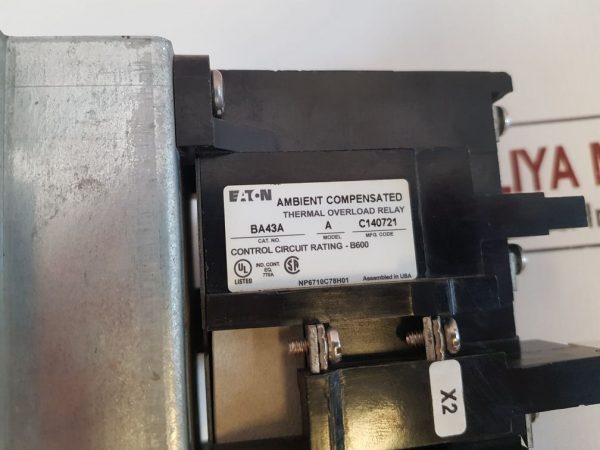 EATON BA43A THERMAL OVERLOAD RELAY