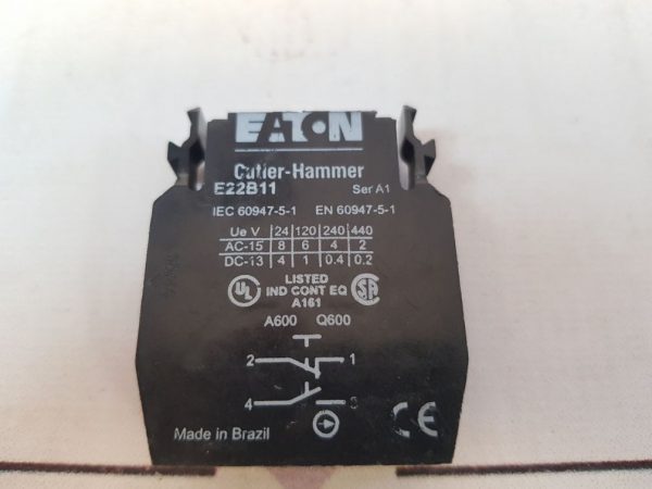EATON CUTLER-HAMMER E22B11 CONTACT BLOCK