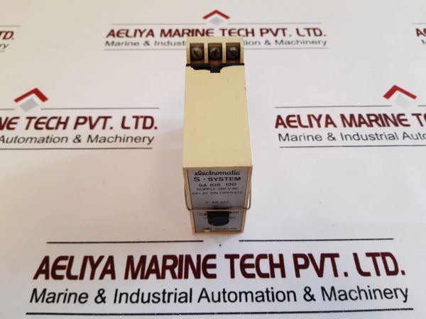 ELECTROMATIC S-SYSTEM SA 105 120 DELAY ON OPERATE RELAY WITH BASE 250VDC