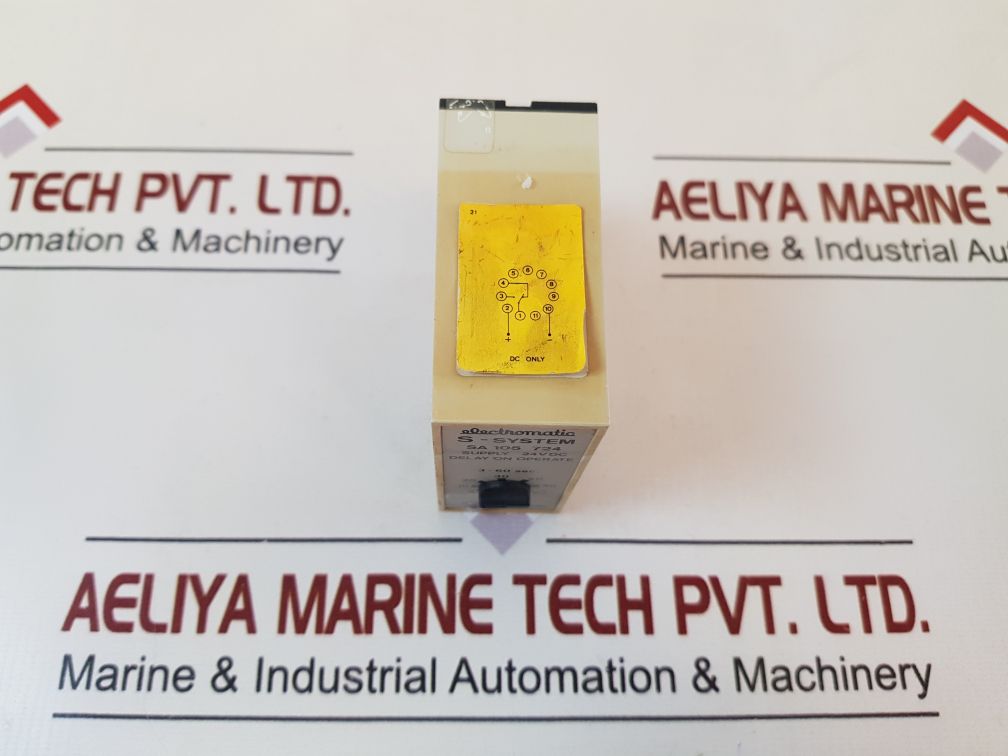 ELECTROMATIC SA 105 724 DELAY ON OPERATE RELAY 24VDC