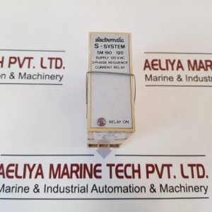ELECTROMATIC S-SYSTEM SM 190 120 3 PHASE SEQUENCE CURRENT RELAY WITH BASE 120VAC