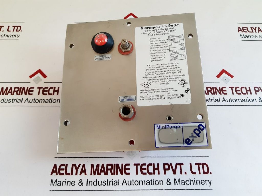 EXPO TECHNOLOGIES 1ZCF/PM/IS MINIPURGE CONTROL SYSTEM - Aeliya Marine