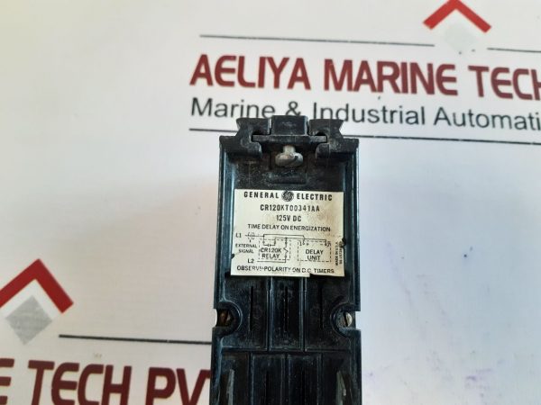 GENERAL ELECTRIC CR120KT00341AA TIME DELAY RELAY 125V DC