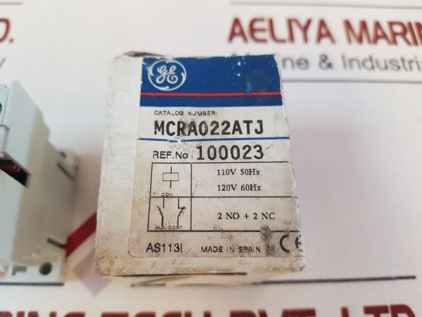 GENERAL ELECTRIC MCRA022AT AUXILIARY RELAY