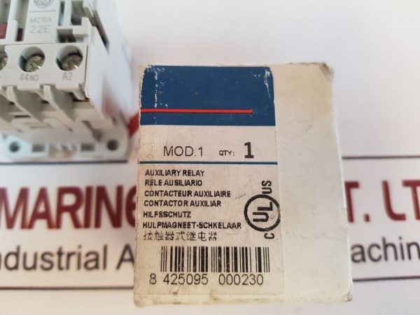 GENERAL ELECTRIC MCRA022AT AUXILIARY RELAY
