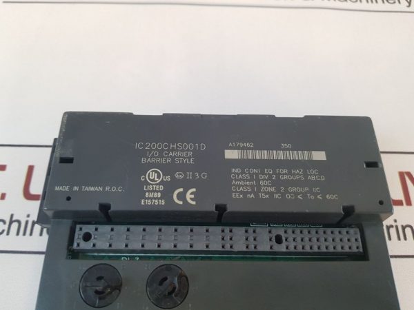 IC 200C HS001D I/O CARRIER BARRIER STYLE MODULE
