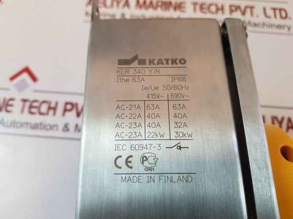 Katko Ker 340 Y/r Isolating Switch Ip66