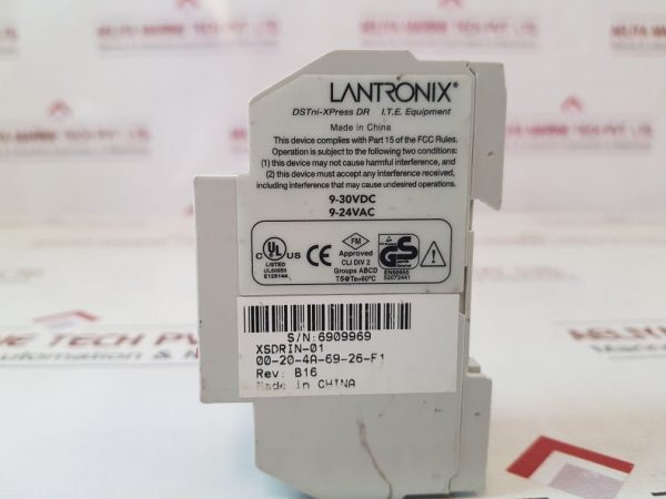 LANTRONIX XSDRIN-01 DSTNI-XPRESS DR DEVICE SERVER 9-30VDC