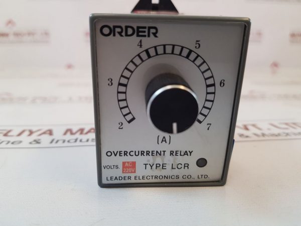 LEADER ELECTRONICS LCR OVERCURRENT RELAY AC220V