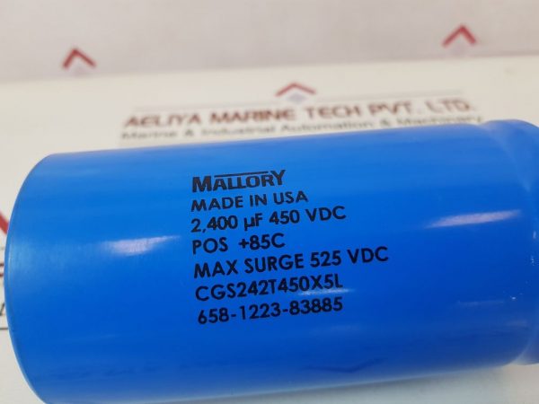 MALLORY NATIONAL OILWELL CGS242T450X5L CAPACITOR 450 VDC