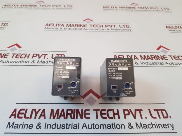 MATSUSHITA BAV851-1 FLICKER RELAY 110V