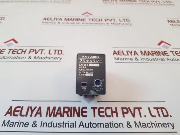 MATSUSHITA BAV851-1 FLICKER RELAY 110V