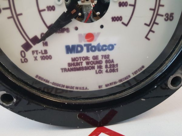 MD TOTCO B10049A-000636 INTRINSICALLY SAFE METER