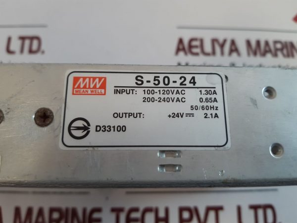 MEAN WELL S-50-24 POWER SUPPLY