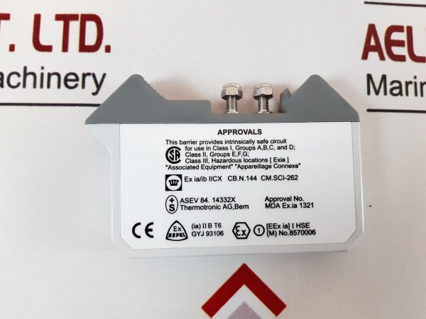 MEASUREMENT TECHNOLOGY MTL 765AC SHUNT-DIODE SAFETY BARRIER 15V