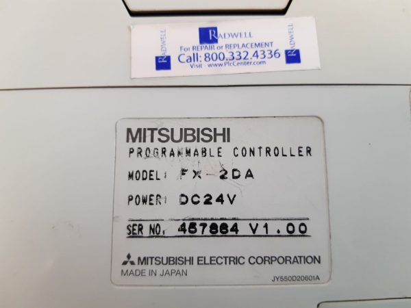 MITSUBISHI FX-2DA PROGRAMMABLE CONTROLLER
