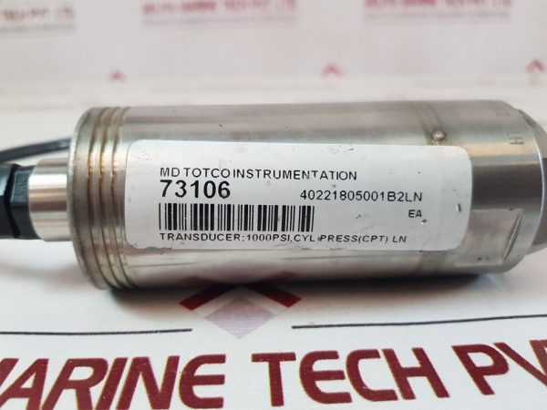 Md Totco 40221805-001b2ln Pressure Transducer 4-20 Ma