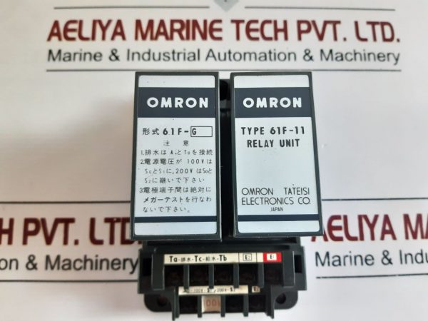 OMRON 61F-11 FLOATLESS LEVAL SWITCH WITH RELAY UNIT 61F-G