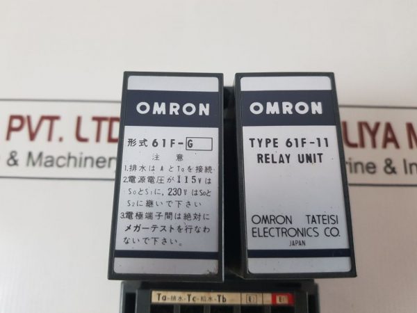 OMRON 61F-11 FLOATLESS LEVEL SWITCH WITH RELAY UNIT