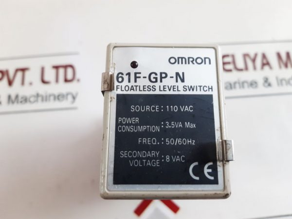 OMRON 61F-GP-N FLOATLESS LEVEL SWITCH 110 VAC