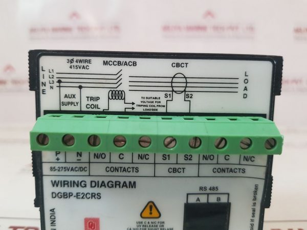 PROK DV’S MPEL 01 EARTH LEAKAGE RELAY 415VAC