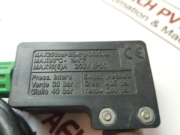 Ps3 250v Pressure Switch Ip55