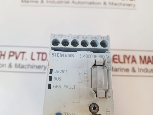 SIEMENS 3UF7010-1AB00-0 BASIC UNIT SIMOCODE PRO V PB PROFIBUS DP 24V