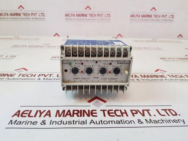 SELCO T2500 3-PHASE SHORT-CIRCUIT OVER-CURRENT RELAY 3A