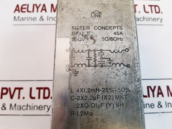 FILTER CONCEPTS SF45 F LINE FILTER